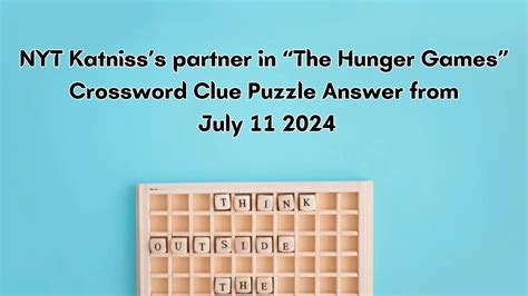Katniss’s partner in “The Hunger Games” Crossword Clue.